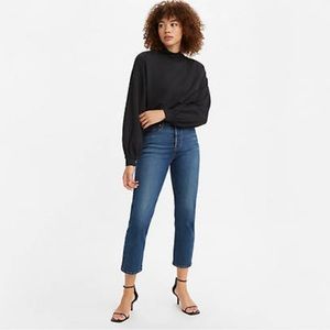 LEVIS WEDGIE STRAIGHT FIT WOMEN'S JEANS MEDIUM WASH size 27